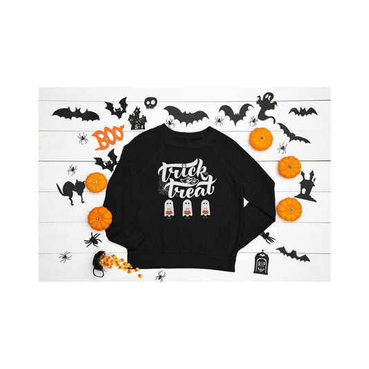 Halloween Sweatshirt Trick or Treat Ghost Shirt