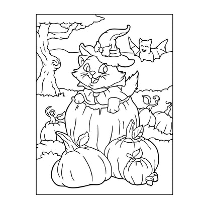 Halloween children's coloring pages bundle 10 pages