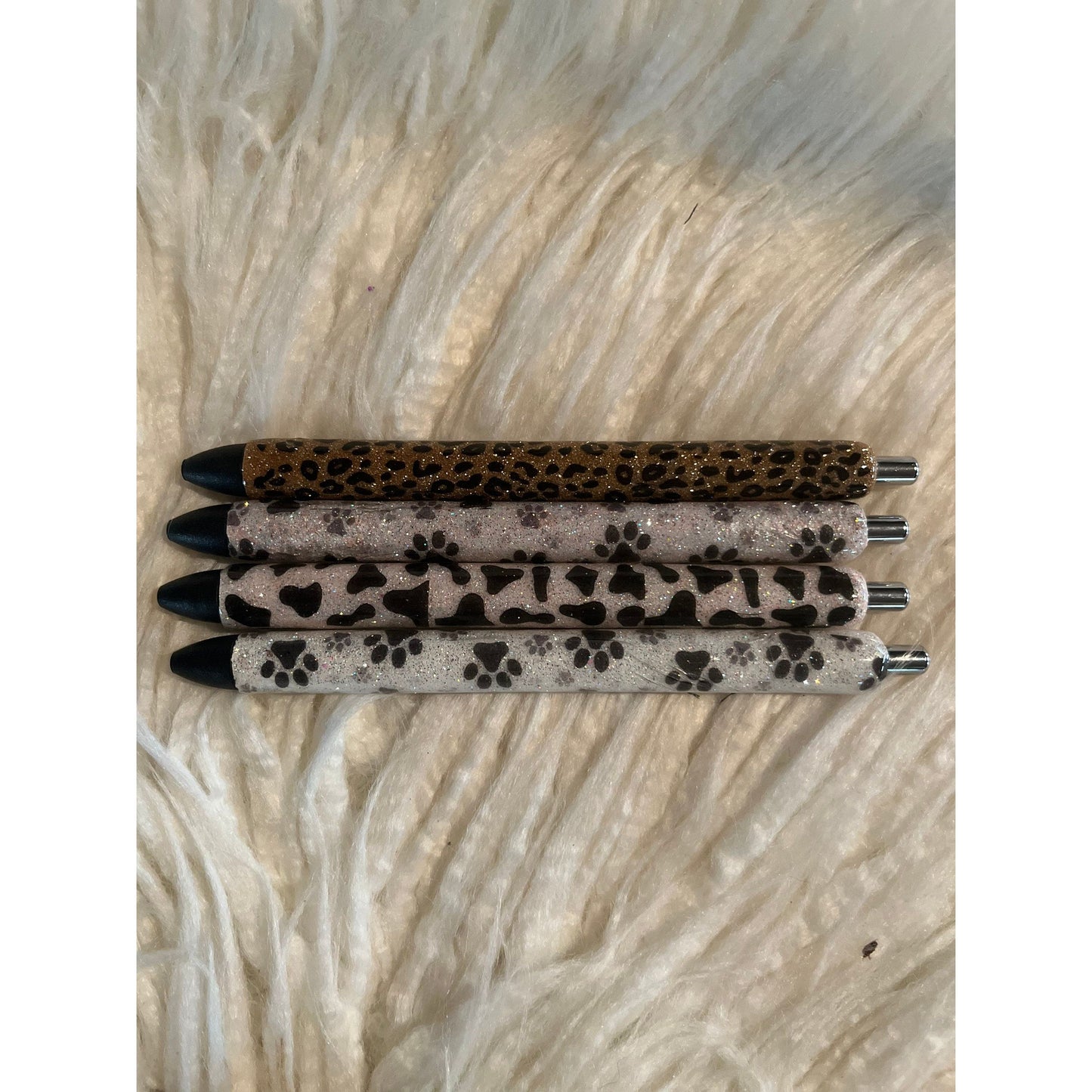 Glitter gel pen, custom glitter pen, nursing pen, animal print pens, cow print pens, personalized pens, Christmas gift, teacher pens,