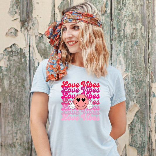 Love Vibes png, Smiley Face png, Retro Valentine png, Valentine's day png, Valentines Png shirt, Sublimation Designs, png